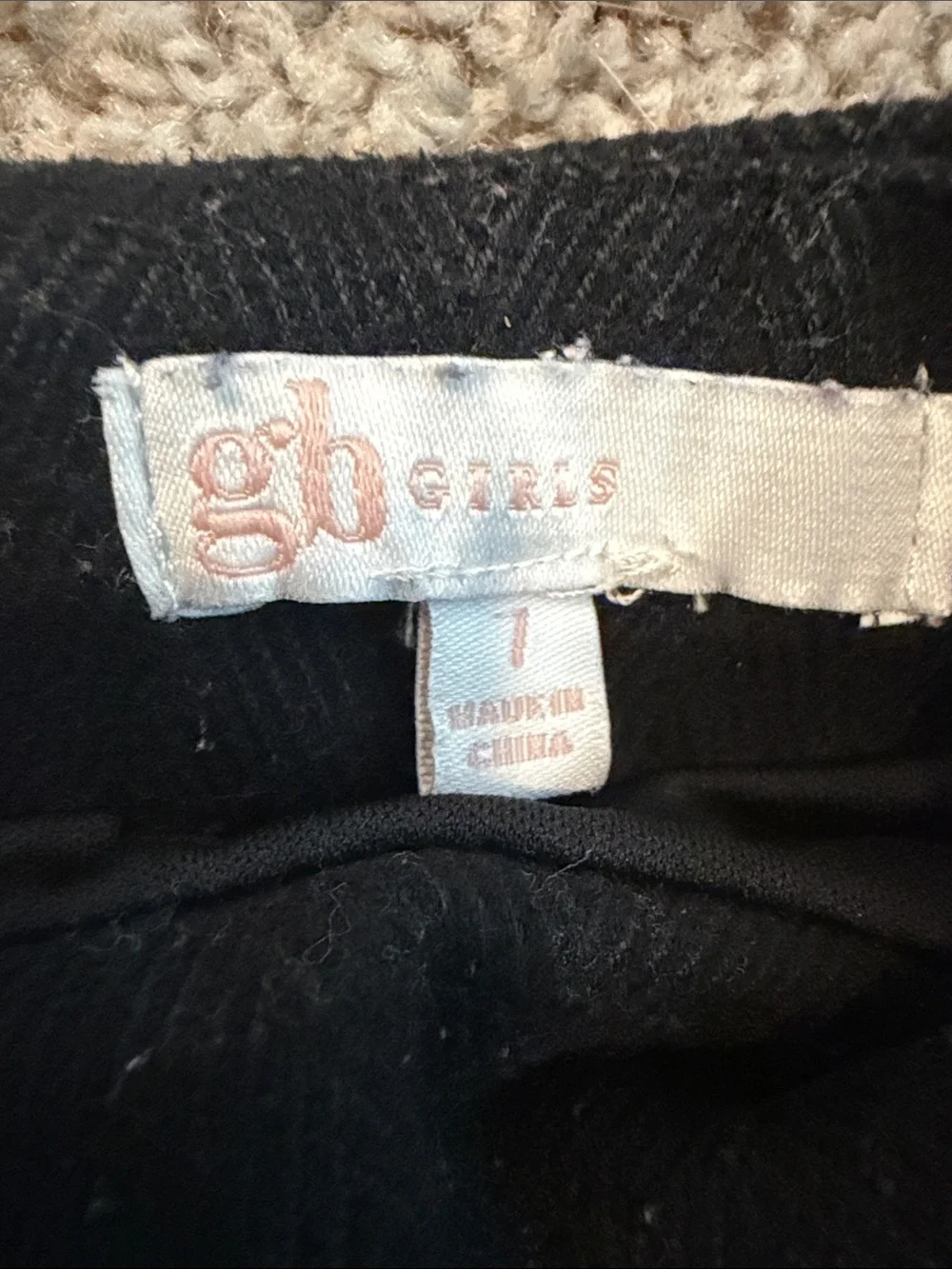Gianni Bini Black Mini Skirt with Button Detail